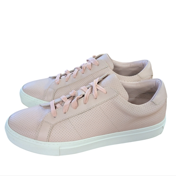 Greats Brooklyn Royale Pink Perforated Sneakers Size 9 - Picture 10 of 10